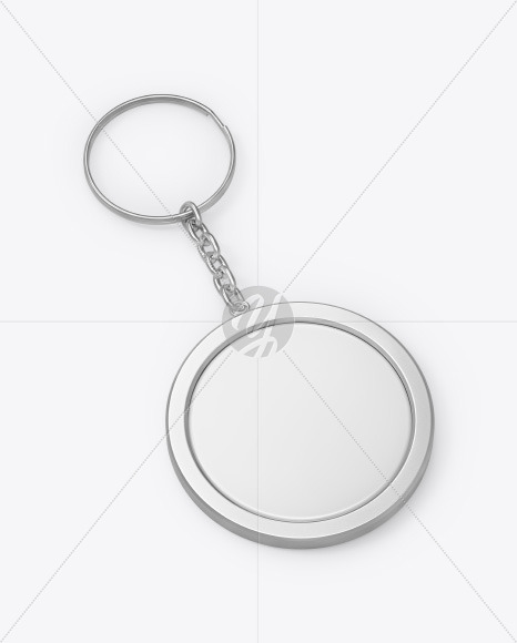 Round Keychain Mockup