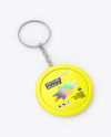 Round Keychain Mockup