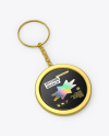 Round Keychain Mockup