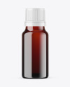 Dark Amber Glass Essential Oil Bottle Mockup