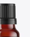 Dark Amber Glass Essential Oil Bottle Mockup