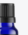 Blue Glass Essential Oil Bottle Mockup