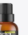 Amber Glass Essential Oil Bottle Mockup