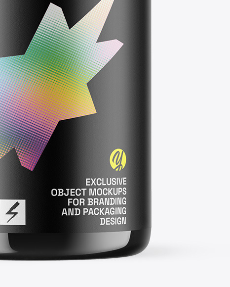Amber Glass Essential Oil Bottle Mockup