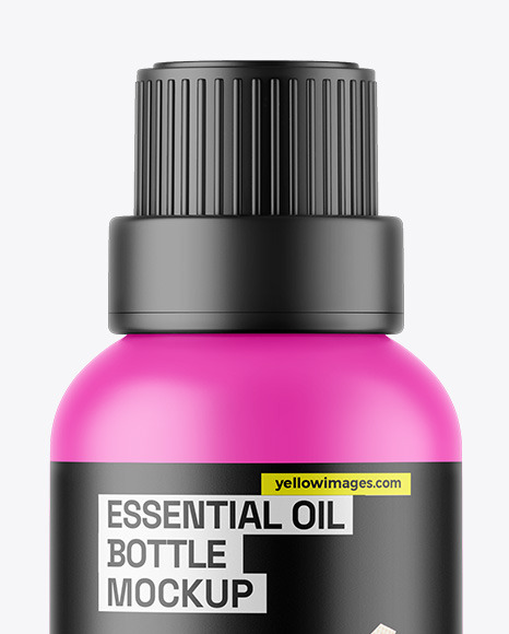 Matte Essential Oil Bottle Mockup