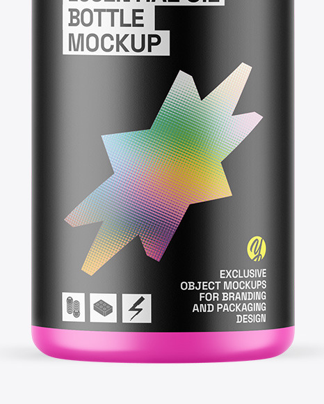 Matte Essential Oil Bottle Mockup