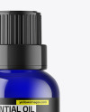 Blue Glass Essential Oil Bottle Mockup