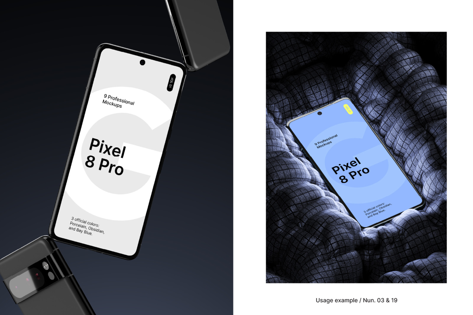 Google Pixel 8 Pro - Mockups Google Pixel 8 Pro - Mockups