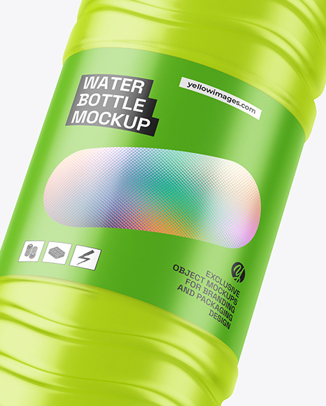 PET Water Bottle Mockup PET Water Bottle Mockup