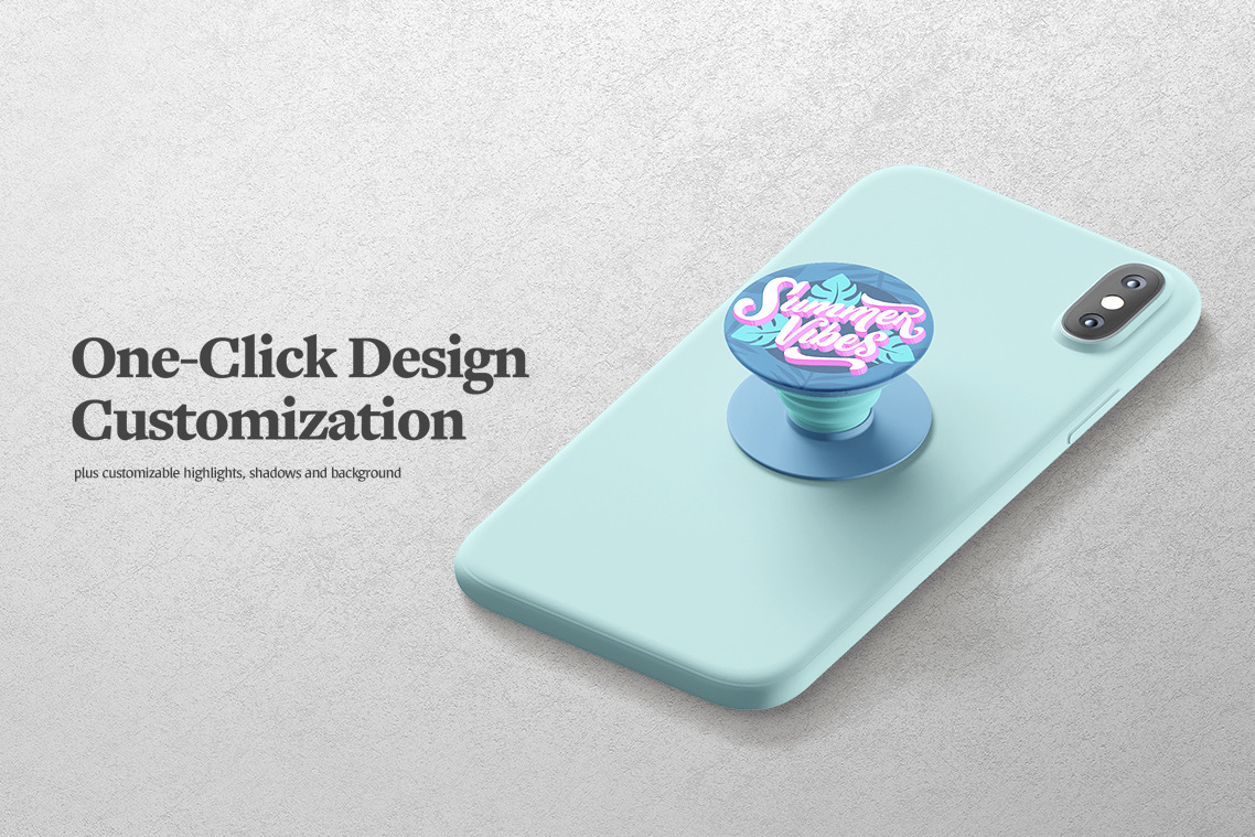 Phone Pop Socket Mockup Phone Pop Socket Mockup