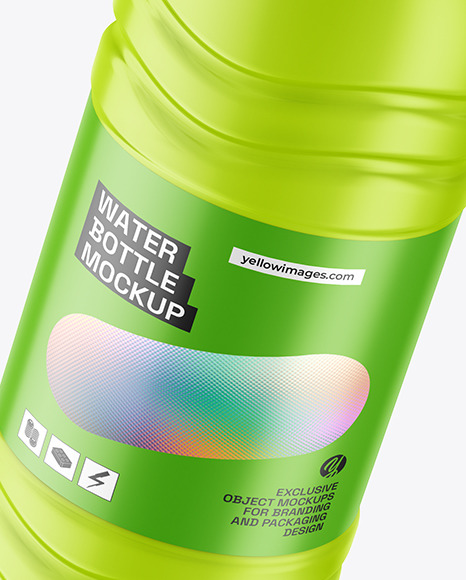 PET Water Bottle Mockup PET Water Bottle Mockup