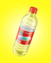 Clear PET Water Bottle Mockup