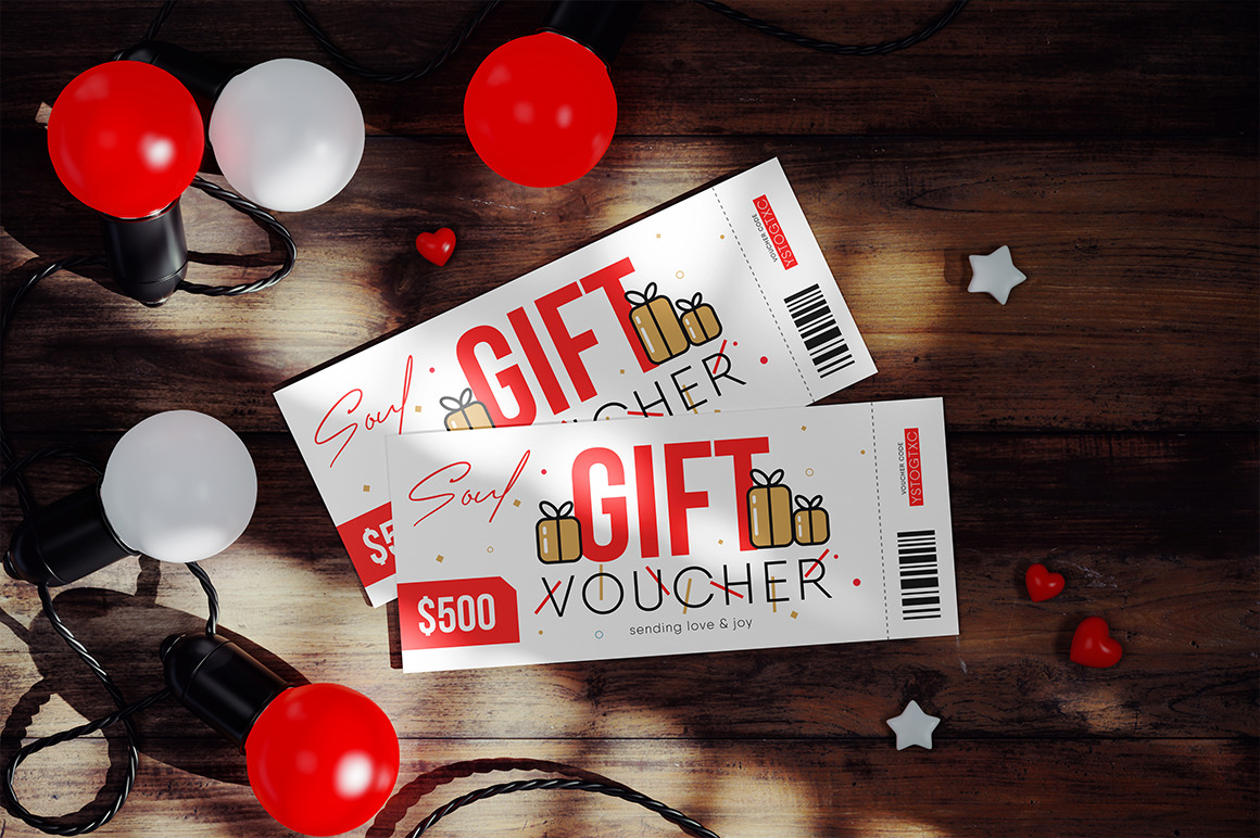 Gift Certificate Card Mockup Gift Certificate Card Mockup