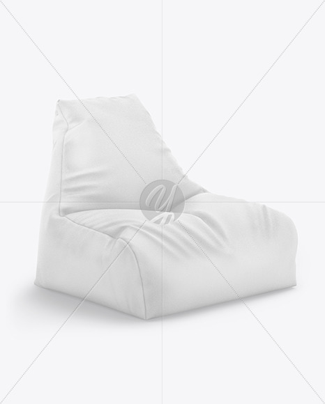 Leather Bean Bag Chair Mockup