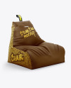 Leather Bean Bag Chair Mockup
