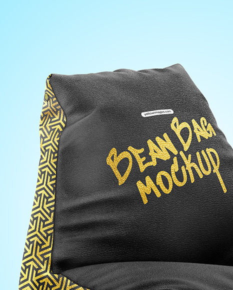Leather Bean Bag Chair Mockup