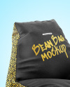 Leather Bean Bag Chair Mockup