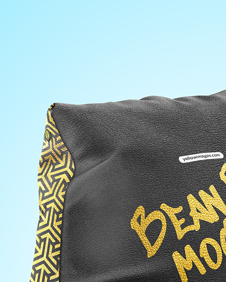 Leather Bean Bag Chair Mockup