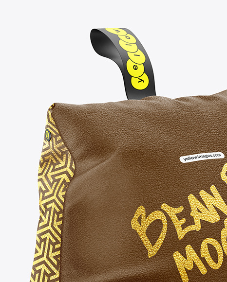 Leather Bean Bag Chair Mockup