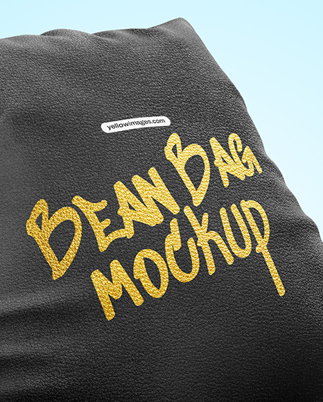 Leather Bean Bag Chair Mockup