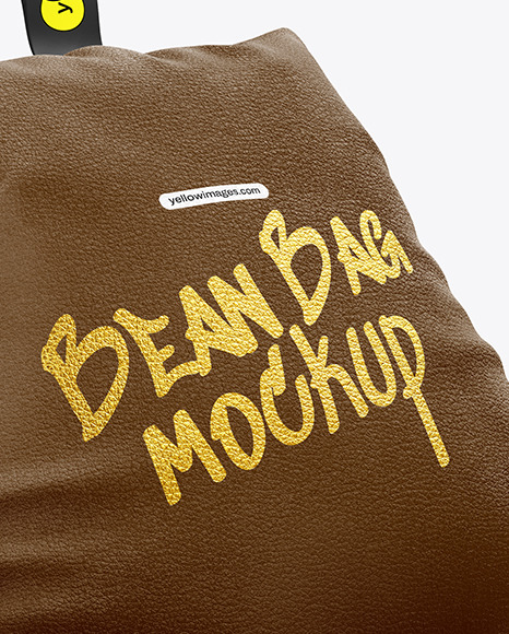 Leather Bean Bag Chair Mockup
