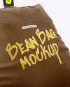 Leather Bean Bag Chair Mockup