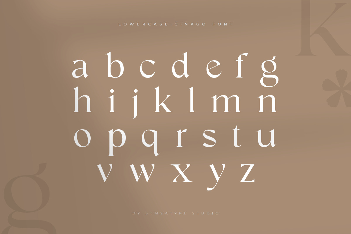 Ginkgo - Modern Classy Serif Font