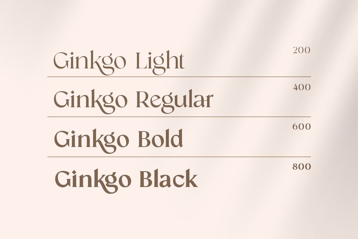 Ginkgo - Modern Classy Serif Font