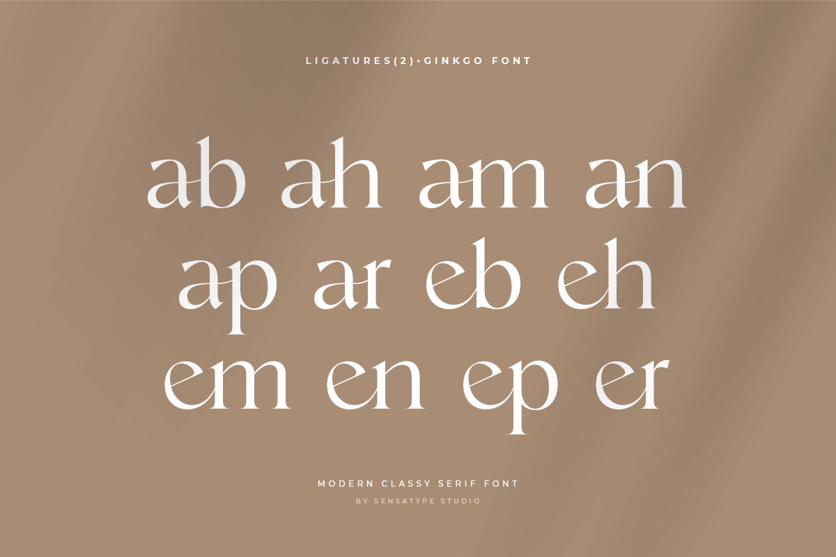 Ginkgo - Modern Classy Serif Font