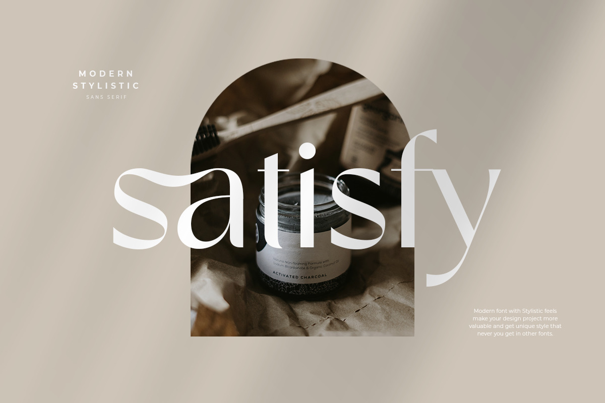 satisfy - modern stylistic sans serif