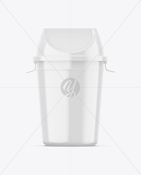 Glossy Rubbish Bin Mockup