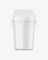 Glossy Rubbish Bin Mockup