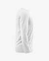 Men’s Long Sleeve T-Shirt Mockup - Side View