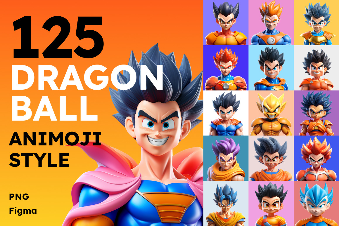 125 Animoji - Dragon Ball on Yellow Images Creative Store - 126133