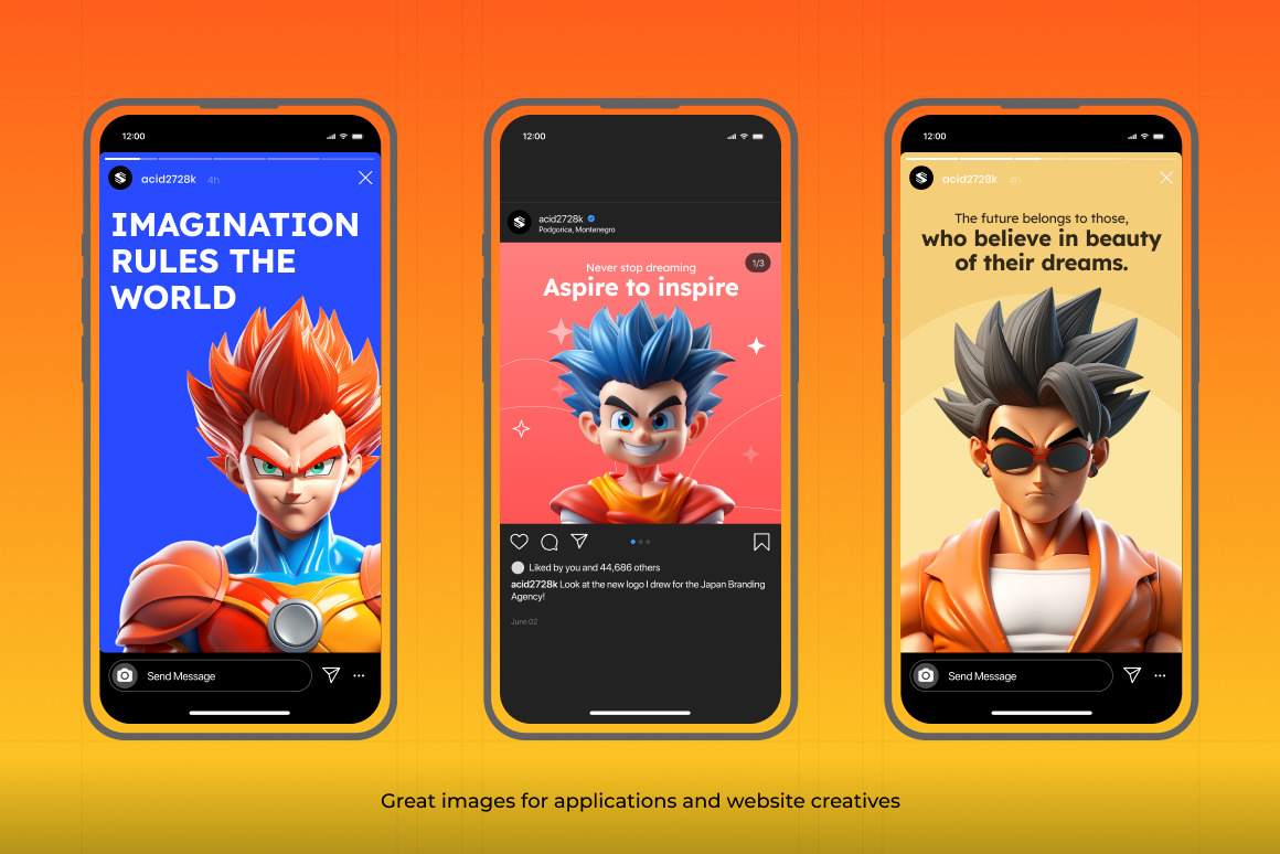 125 Animoji - Dragon Ball on Yellow Images Creative Store - 126133