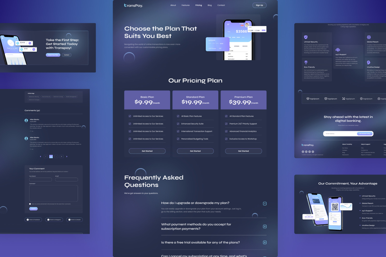 TransPay - Mobile Banking Website TransPay - Mobile Banking Website
