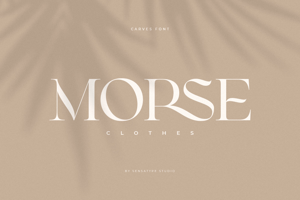 CARVES - Modern Display Font CARVES - Modern Display Font