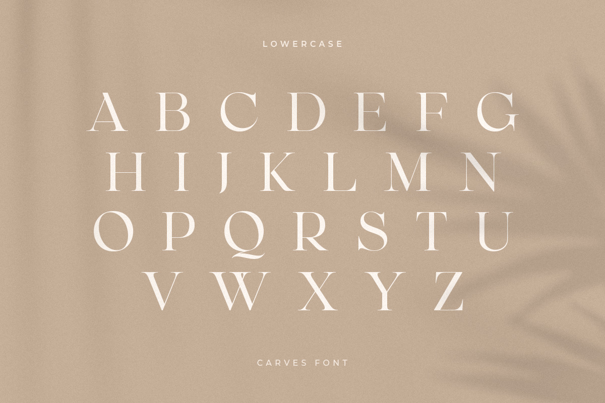 CARVES - Modern Display Font CARVES - Modern Display Font