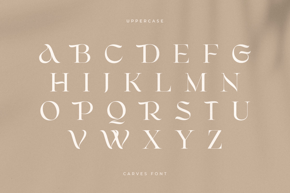 CARVES - Modern Display Font CARVES - Modern Display Font