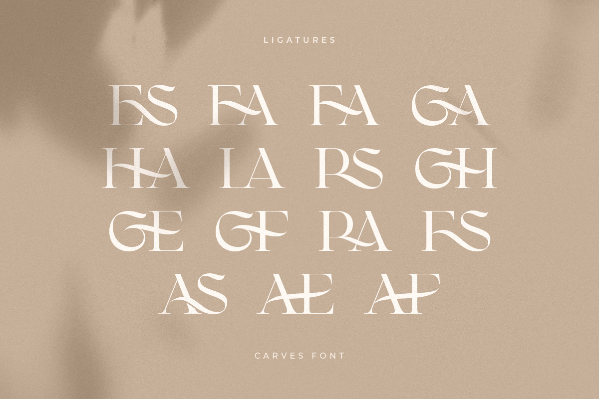 CARVES - Modern Display Font CARVES - Modern Display Font