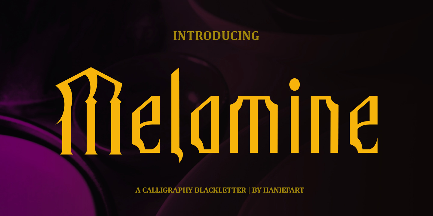 Melamine Font Melamine Font