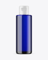 Blue Glass Cosmetic Bottle Mockup