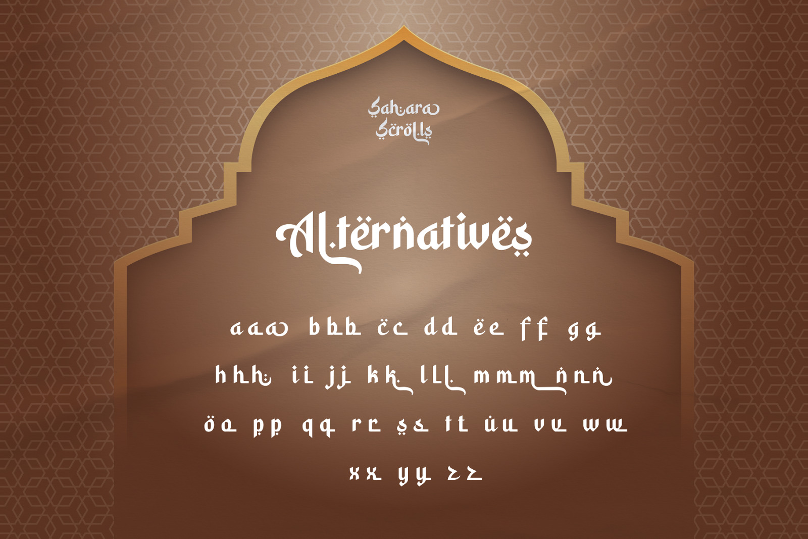 Sahara Scrolls - Arabic Typeface Sahara Scrolls - Arabic Typeface