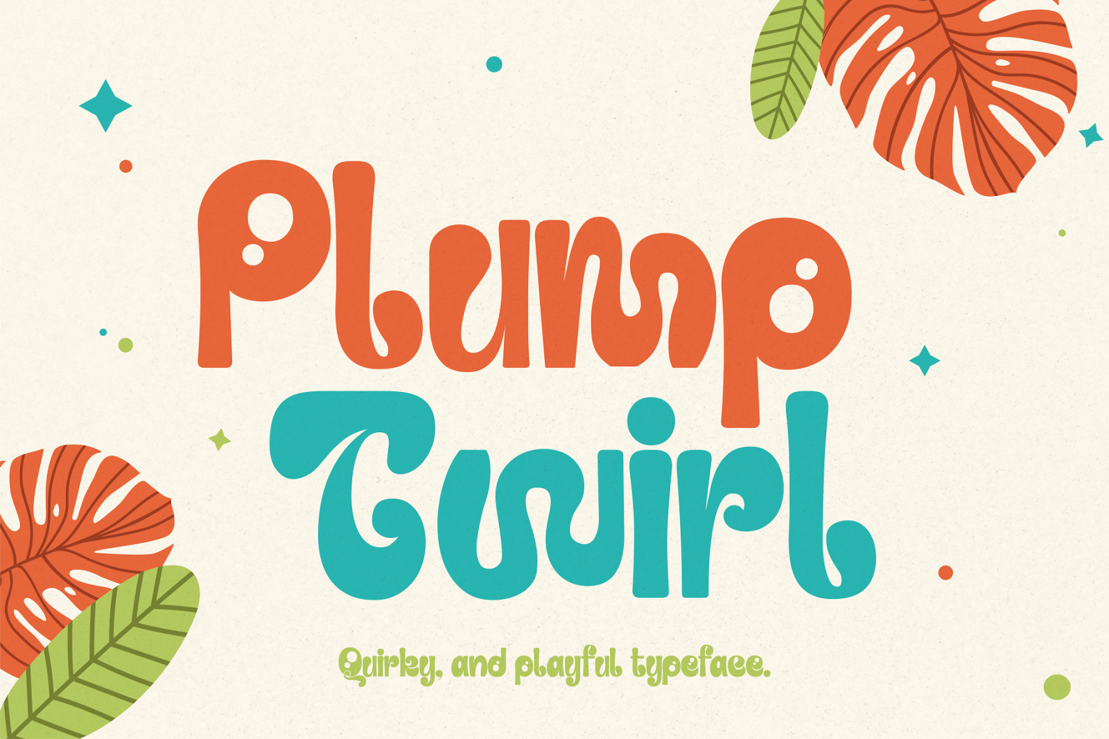 Plump Twirl - Adorable Typeface Plump Twirl - Adorable Typeface