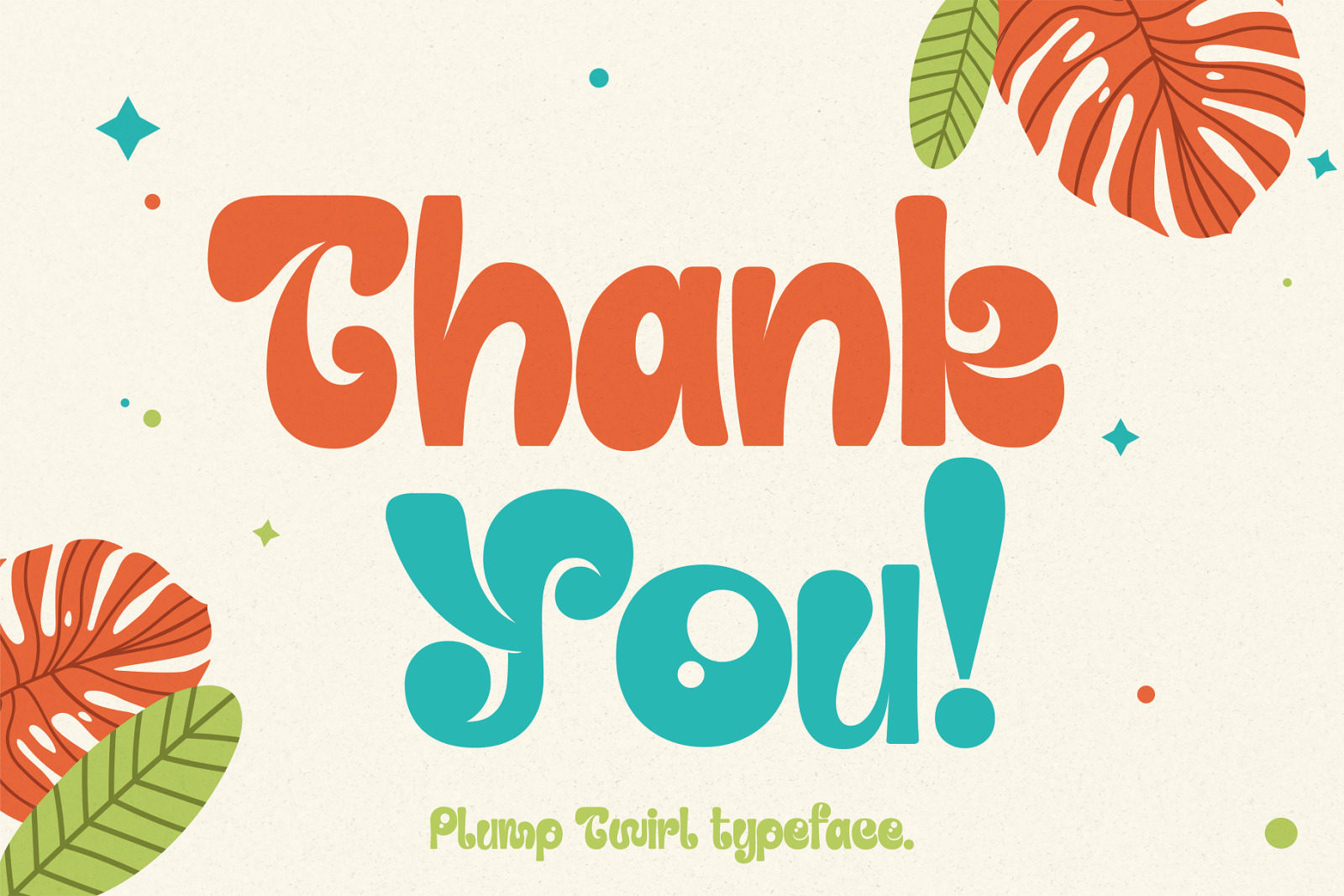 Plump Twirl - Adorable Typeface Plump Twirl - Adorable Typeface