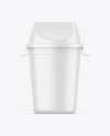 Matte Rubbish Bin Mockup