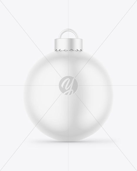 Matte Christmas Ball Mockup