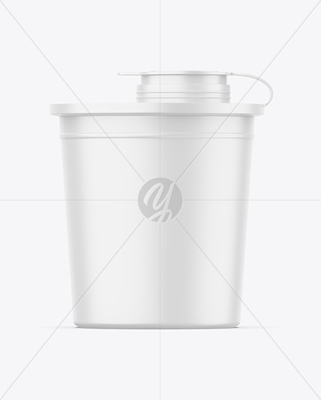 Matte Medical Waste Container Mockup