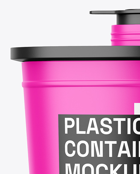 Matte Medical Waste Container Mockup