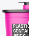 Matte Medical Waste Container Mockup